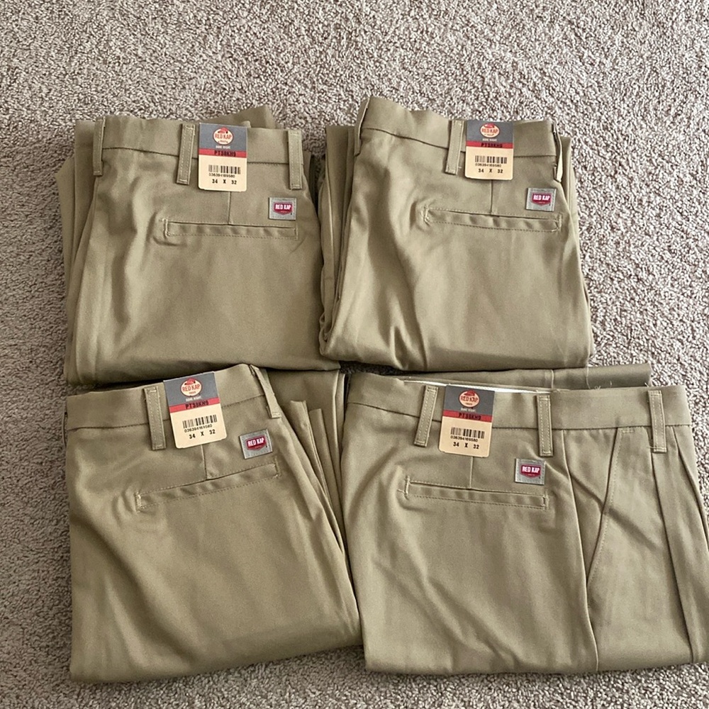 All 4 new Red Kap pants 34x32
